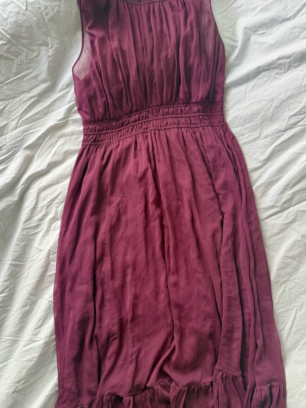Abercrombie & Fitch Sleeveless Midi Dress in Plum